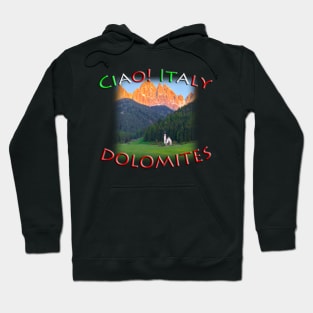 Ciao! Italy Dolomite Mountain Sunset Hoodie